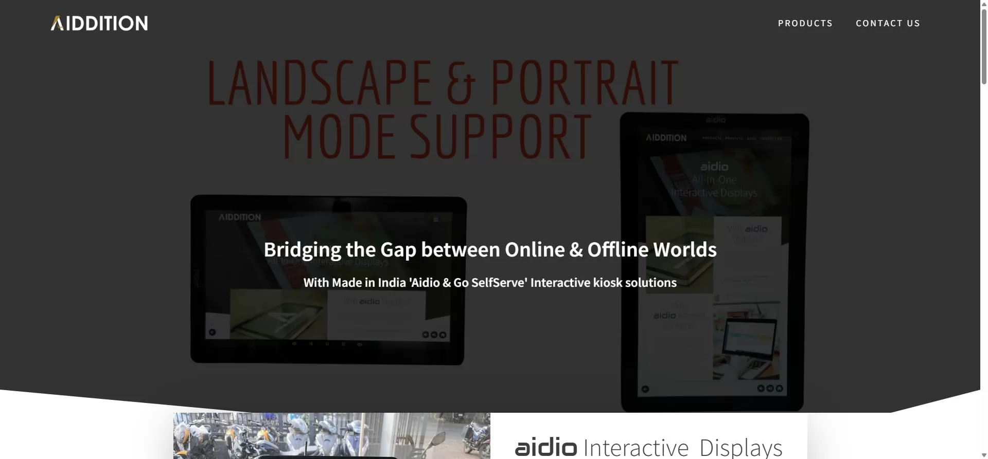 Aidio Self Serve Kiosks for QSR India